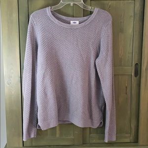 Comfy gray knit sweater from old navy L